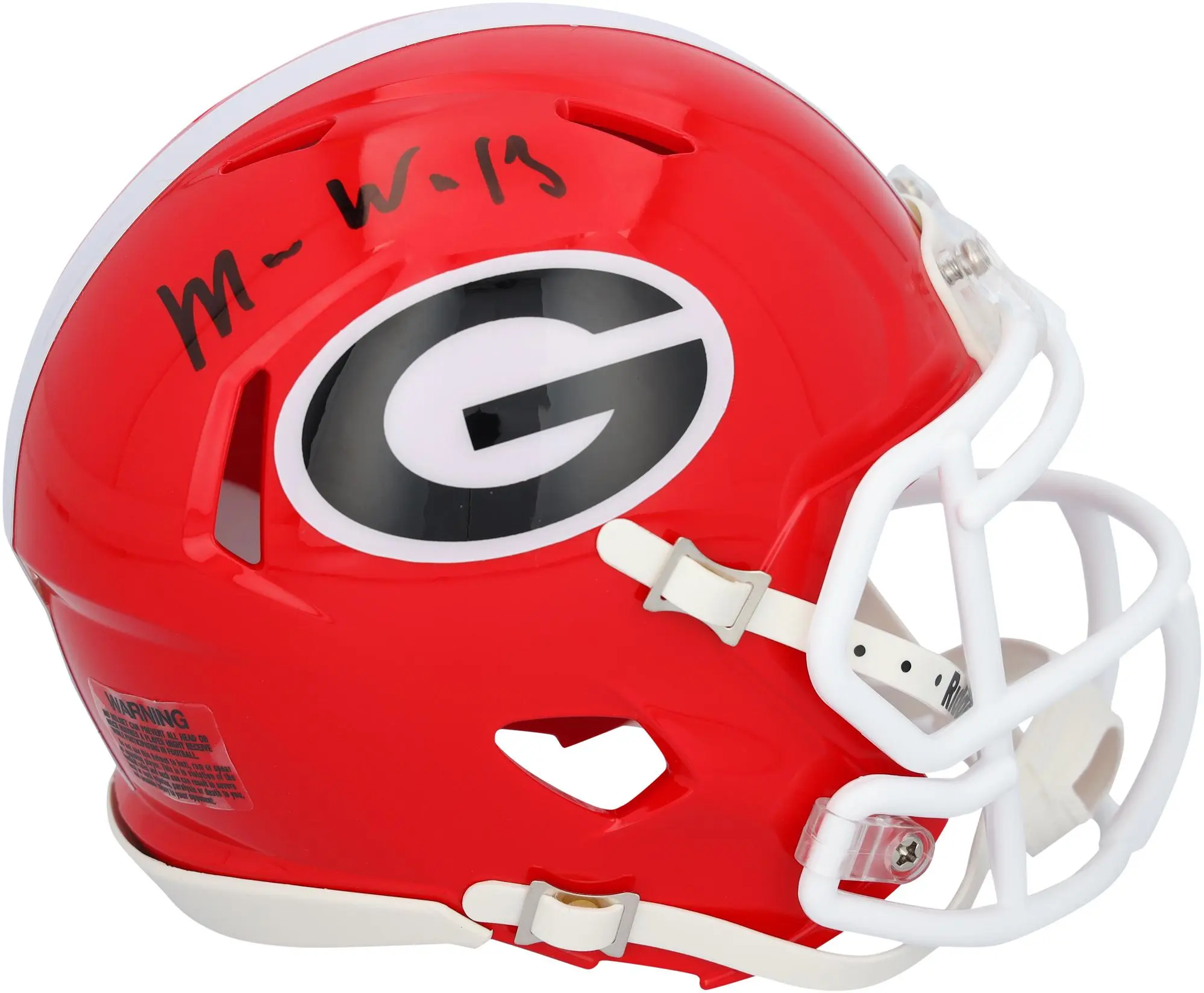 Mykel Williams Georgia Bulldogs Autographed Riddell Speed Mini Helmet - Fanatics Authentic Certified