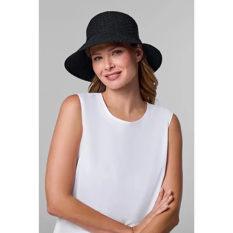 Marina Cloche Sun Hat | Black - TikTok Shop display picture 3