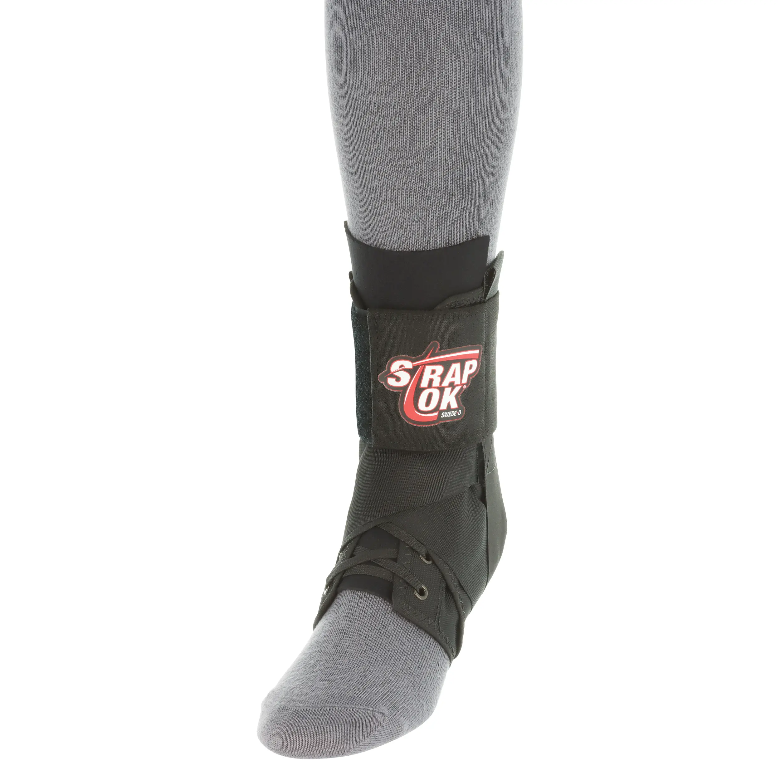 Lace Up Ankle Brace with External Straps for Sprains & Sports Support