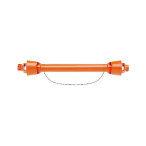 39"-55"PTO Drive Shaft, 6 Spline Both Ends PTO Shaft, Series 4 Tractor PTO Drive Line Shaft, 1-3/8" PTO Friction Shaft,for Bush Hog/Finis, Orange