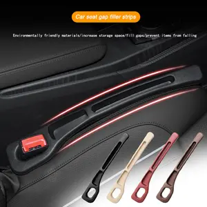 2Pc Universal Car Seat Gap Filler Side Seam Plug Strip for All Car Model Seat Gap Storage Organizer Leak-proof Filling Strip