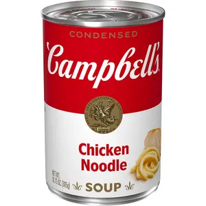 Campbell’s Condensed Chicken Noodle Soup, 10.75 oz Can – Classic Comfort Soup with Egg Noodles & Chicken, Easy Microwave Meal, Pantry Staple