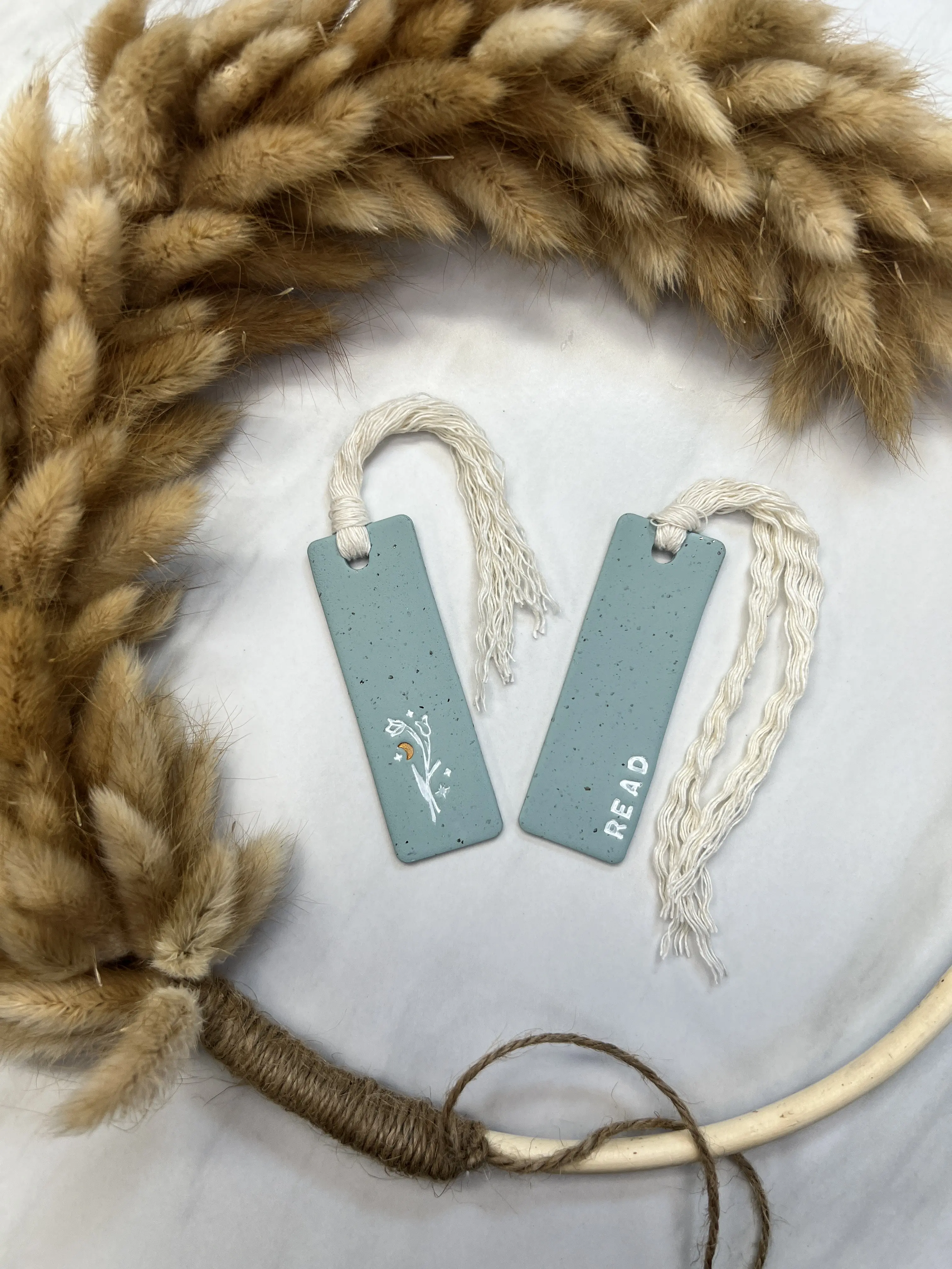 Polymer Clay Bookmark With Macrame Tassel