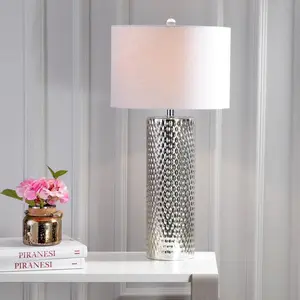 JONATHAN Y Isabella Glass LED Table Lamp , for bedroom, living room, foyer, hallways, dining room, dorms
