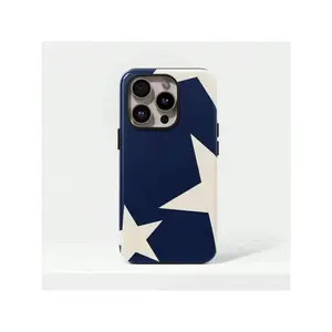 Navy Blue Phone Case Pretty Star Girl Protective Cover For IPhone 17 16 15 14 13 12 11 Pro Max ,Suitable For IPhone 17 Air