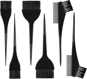 6 Pcs Hair Dye Brush Applicator Kit, Hair Color Brushes for Women Men, Hair Coloring Brush Set, Hair Color Applicator Brush Combs,