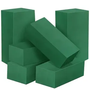 6 Pack Floral Foam Blocks, Wet Green Foam Bricks for Flower Arrangements, Wedding & Home Decor, Perfect for Fresh Flower Arrangements & DIY Bouquets