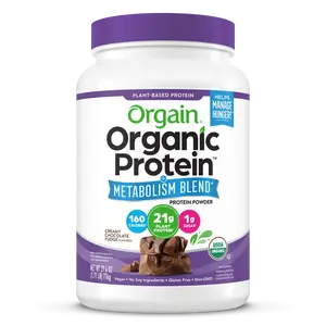 Organic Protein Powder + Metabolism Blend Creamy Chocolate Fudge