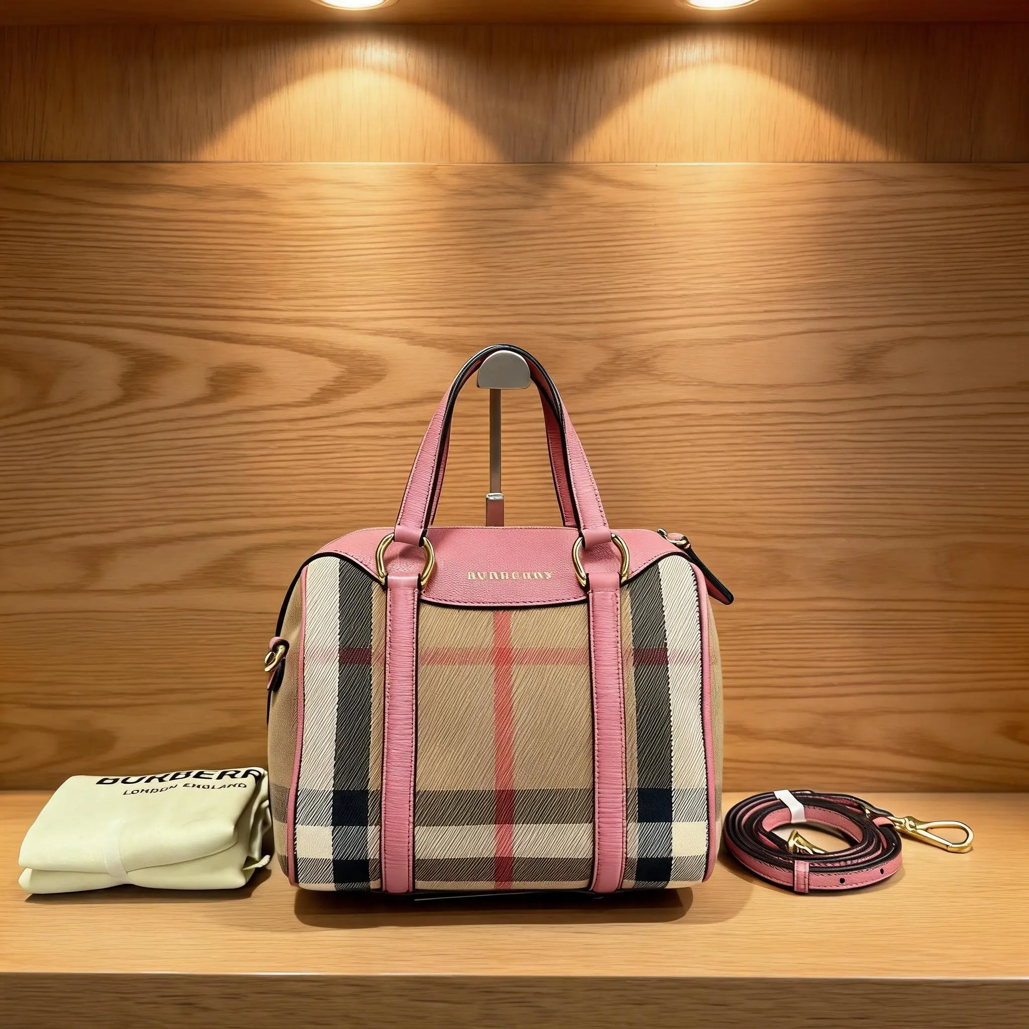 Pre-owned BURBERRY Canvas Shoulder Bag C0724794714