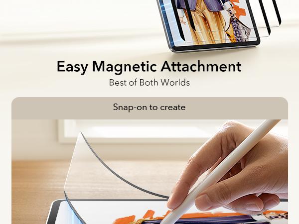 ESR Screen Protector for iPad Air 11"/13"&iPad Pro 11"/13"&iPad A16 11/10, Bubble-Free, Easy Installation, 9H Tempered Glass Film with UltraFit Tray