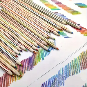 30pcs Vibrant Rainbow Colored Pencils | Ideal for Art & Writing, Perfect for Students & Office Use, Great as Christmas Stocking Stuffers or Valentine's Day Gifts