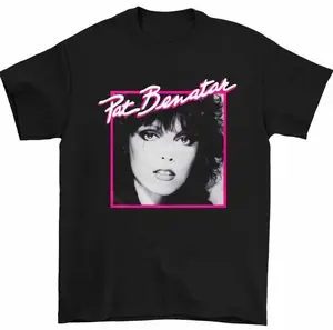 Pat Benatar Black Unisex Cotton Shirt All Size