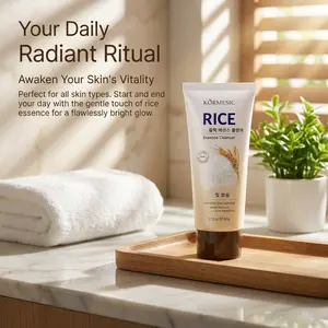 Glow-Boosting Rice Foam Cleanser with Niacinamide |Gentle Korean Face Wash for Hydrating & Brightening | Made in Korea – 60g