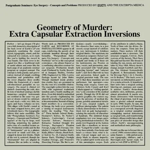 Earth X Black Noi$E - Geometry of Murder: Extra Capsular Extraction Inversions ( CRYSTAL CLEAR VINYL )  [VINYL RECORD - LP] Clear Vinyl,