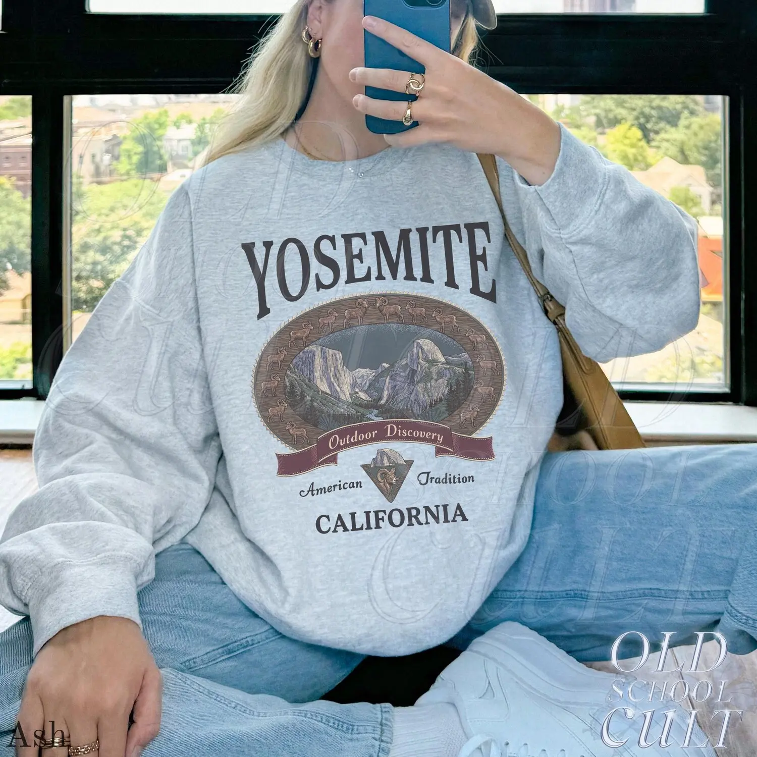 Retro Yosemite National Park Sweatshirt, Vintage 90s American Traditional Park, Vintage 90s Appalachian Wildlife Crewneck, Womenswear