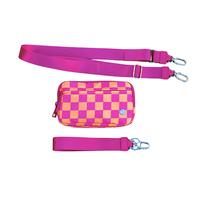 Pink & Orange Checkered