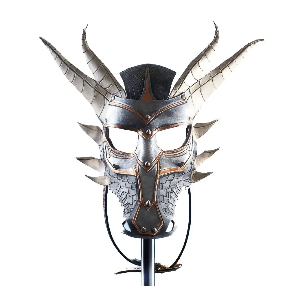 Dragon Handmade Genuine Leather Mask