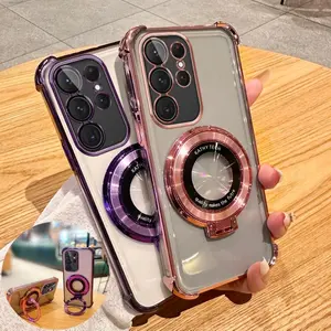 Shockproof CD Magnet Soft Phone Case with Four Corners, Unique Design for Protecting Your Device, Durable and Stylish Mobile Protection