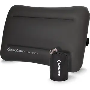 KingCamp Inflatable Pillow for Camping, Large(19.7" x 11.8") Camping Pillow, Ultra-Soft Camp Pillow with Washable Foam Cover for Home-Like Comfort, Hiking, Car, Beach, Travel