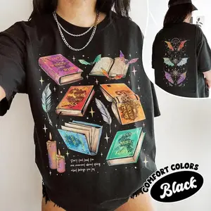 ACOTAR Series Two Sided T Shirt, The Bat Boys Velaris Night Court Graphic Tee, SJM Inspired Bookish Merch, Gift for A Court of Thorns and Roses Fans