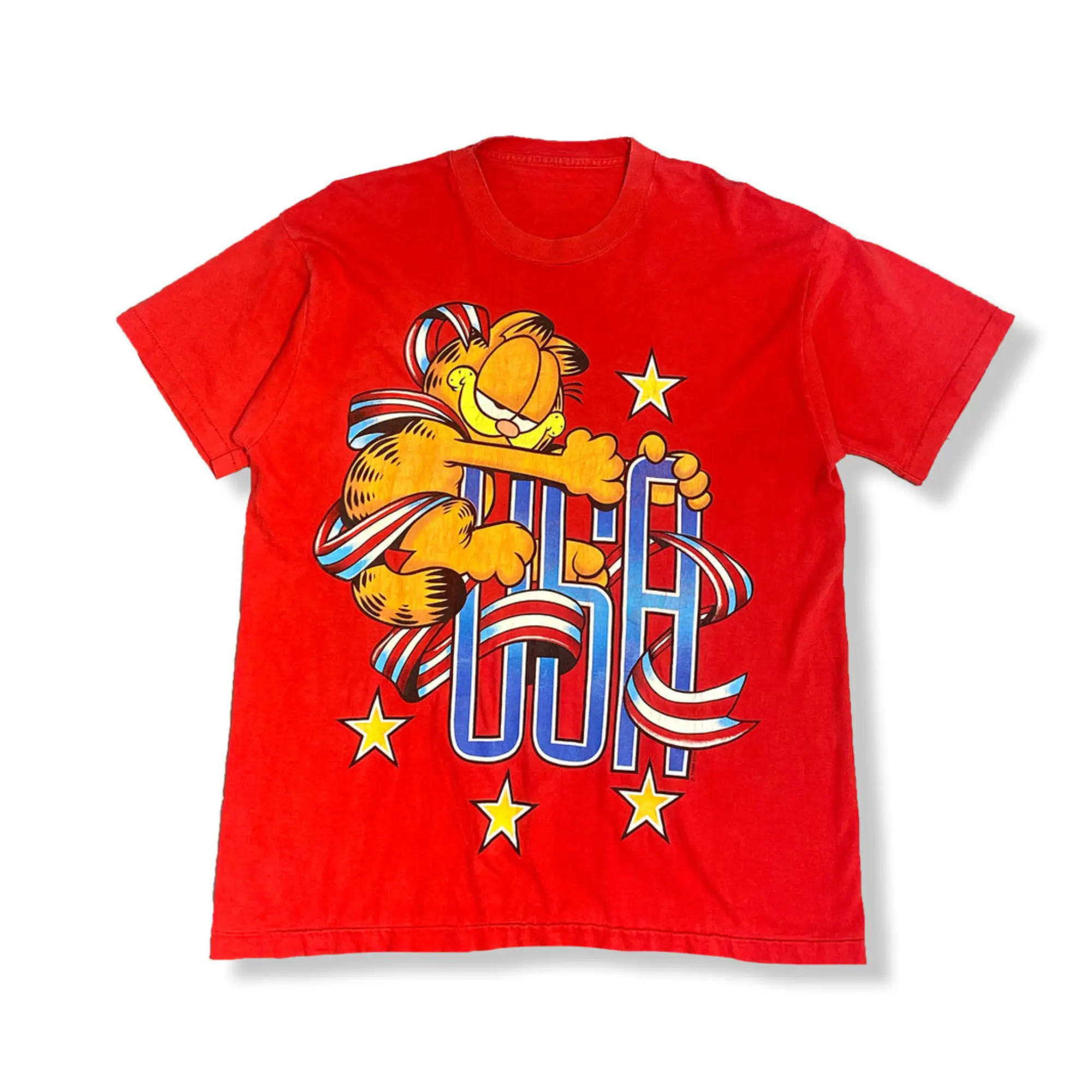 Vintage Garfield USA Tee, Garfield Shirt, Garfield America Shirt, Garfield Cartoon Shirt, Cartoon Shirt, Vintage Graphic Tee, Funny Garfield Shirt, Cute Garfield Shirt