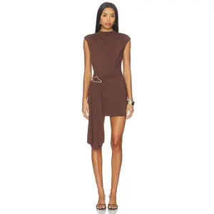 NBD Nicolette Mini Dress in Chocolate Brown
