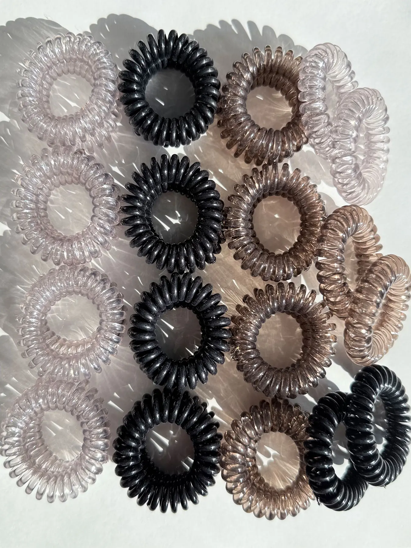 30pcs High Elasticity Hair Ties, No Damage Design, Durable Women's Ponytail Holders, Stylish Spiral Hair Bands, Hair Scrunchies, Perfect for Daily Use, Cute Hair Ties, Elastic Hair Accessory