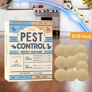 Pest Control Ball Repellent, Rodent Repellent, Mouse Repellents, Peppermint Oil to Repel Mice and Rats, Rat Deterrent, Repel Mosquito, Roach, Ant, Rodent, Spider, Moths & Other Pest Repellent-10Balls