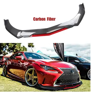 Front Bumper Lip Splitter Spoiler Body Kit For Lexus IS250 IS350 IS Carbon Fiber