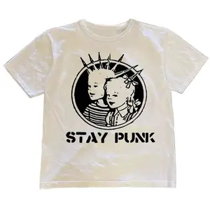 Vintage Graphic T-Shirt Unisex Gothic Grunge Y2K Emo Alternative Tee for Men and Women Streetwear Outfit for Daily Wear Concerts and Social Scenes