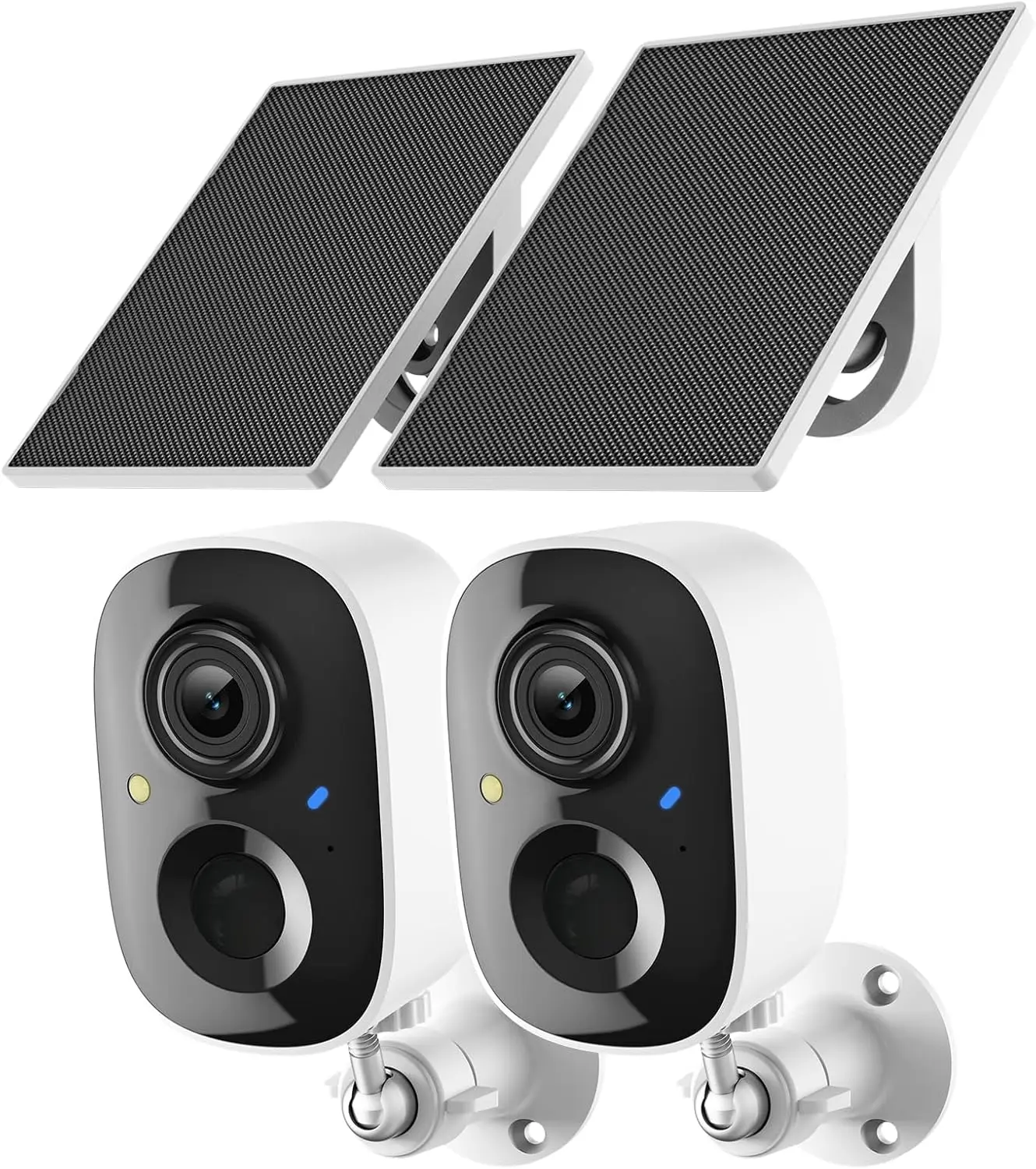 2K Security Camera Wireless Outdoor, WiFi Cameras for Home Security | Solar Powered,Motion Detection,Color Night Vision(Spotlight),Instant Alert,2-Way Audio,Siren&SD/Cloud Storage,IP65,2.4GHz Digital Installation Local Micro Mount Phone Rechargeable