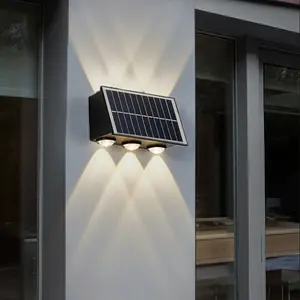 Solar Outdoor Wall Light, Wire-Free LED Decorative Lamp, Automatic Sensor Energy-Saving Courtyard Light, Villa Gate Corridor Lighting