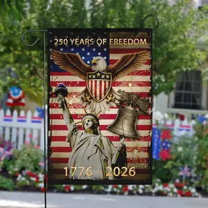 250 Years of Freedom Liberty Bell Garden Flag Patriotic