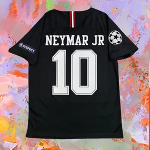 18-19 Away Black No. 10 Neymar Short Sleeve Soccer Jersey