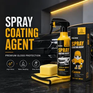 NUAN nano car coating spray - 300ml Fast-Acting Car Paint Polish & Sealant, Long-Lasting Hydrophobic Protection, Anti-Stain & Anti-Fading, Perfect for Daily Car Care