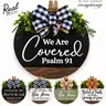 Christian Front Door Sign | Faith-Based Door Hanger | Religious Home Decor | Welcome Sign for Front Door