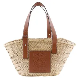 Pre-owned Loewe Straw Tote Bags Basket Bag Raffia 2way Tote Bag