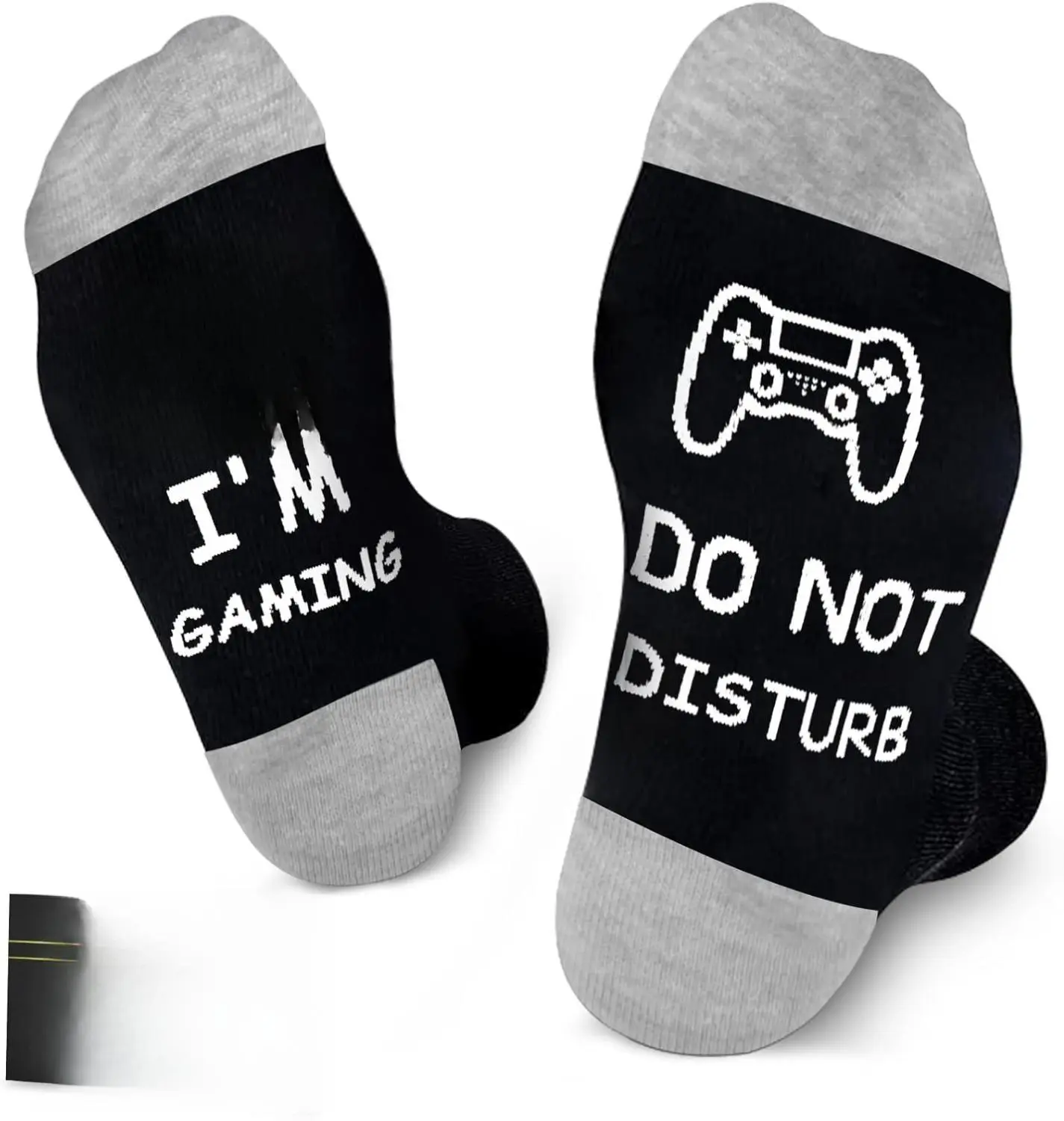 Gaming Socks for Men & Teen Boys Do Not Disturb I'm Gaming Funny Socks High-Quality Cotton Comfortable Stocking Stuffers for Christmas Gifts