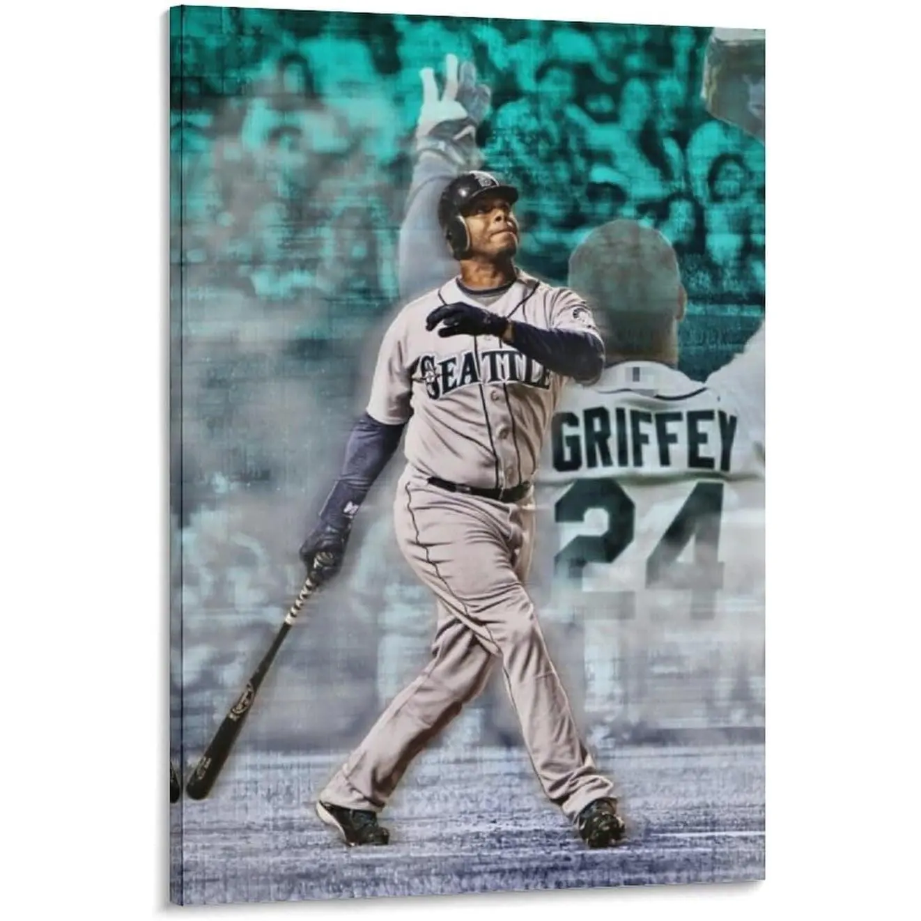 Baseball Player Ken Griffey Jr Poster 4 Picture Print Canvas Poster Wall Paint Art Posters Decor Modern Home Artworks Gift Idea