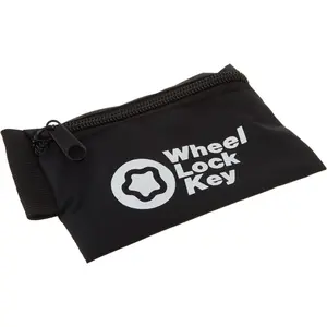 Wheel Key Lock Storage Pouch, Black