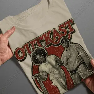 VINTAGE - OUTKAST Unisex Heavy Cotton T-shirt Sweatshirt Hoodie Unisex Cotton Tees Shirt