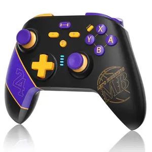 Switch Controller for Nintendo Switch/OLED/Lite/PC/IOS/Android,Wireless Switch Pro Controller with Dual Vibration Programmable Turbo 6-axis Gyro Function, Kobe Commemorative Edition