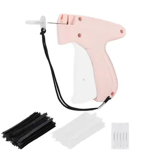 Alter Your Clothing Instantly-Quick Clothing Fixer, Mini Quick Repair Garment Sewing Machine, with 5 Counts Needles & 500 Black＆500 White micro Fastners, Room Accessories Tool Kit for Retail Hang Price Fabric Garment Label, At-Home Alterations, Wardrobe A