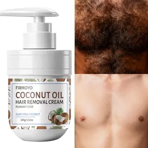 100g Coconut Hair Removal Cream Gentle 5-minute quick hair removal with no residue, pain-free and irritation-free. Suitable for all skin types, Moisturizing and non-drying. Personal care product.