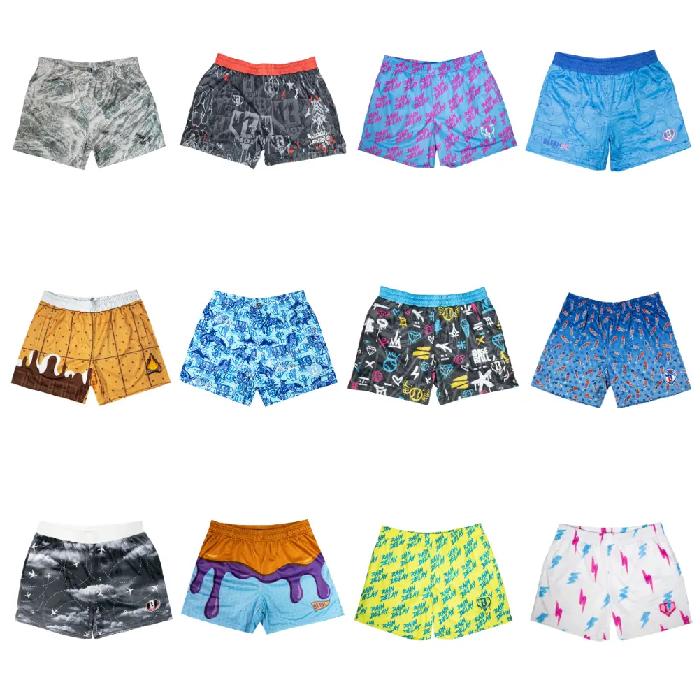 Mesh Shorts, Basketball Shorts, Adult Youth, Beach, Summer, Vacation, Tropical, Ocean, Surf, Graphic Print, Casual Streetwear