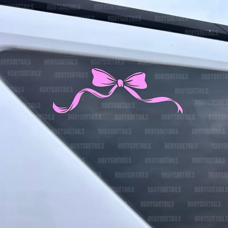 Bow Car Sticker - Waterproof Vinyl Decal, Car Styling Decals, Vehicle Exterior Decoration, Automotive Exterior Accessories