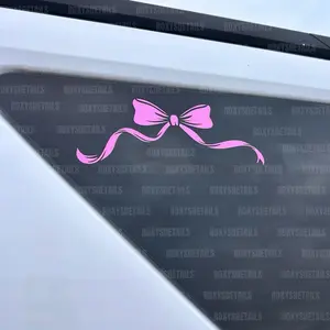Bow Car Sticker – Waterproof Vinyl Decal