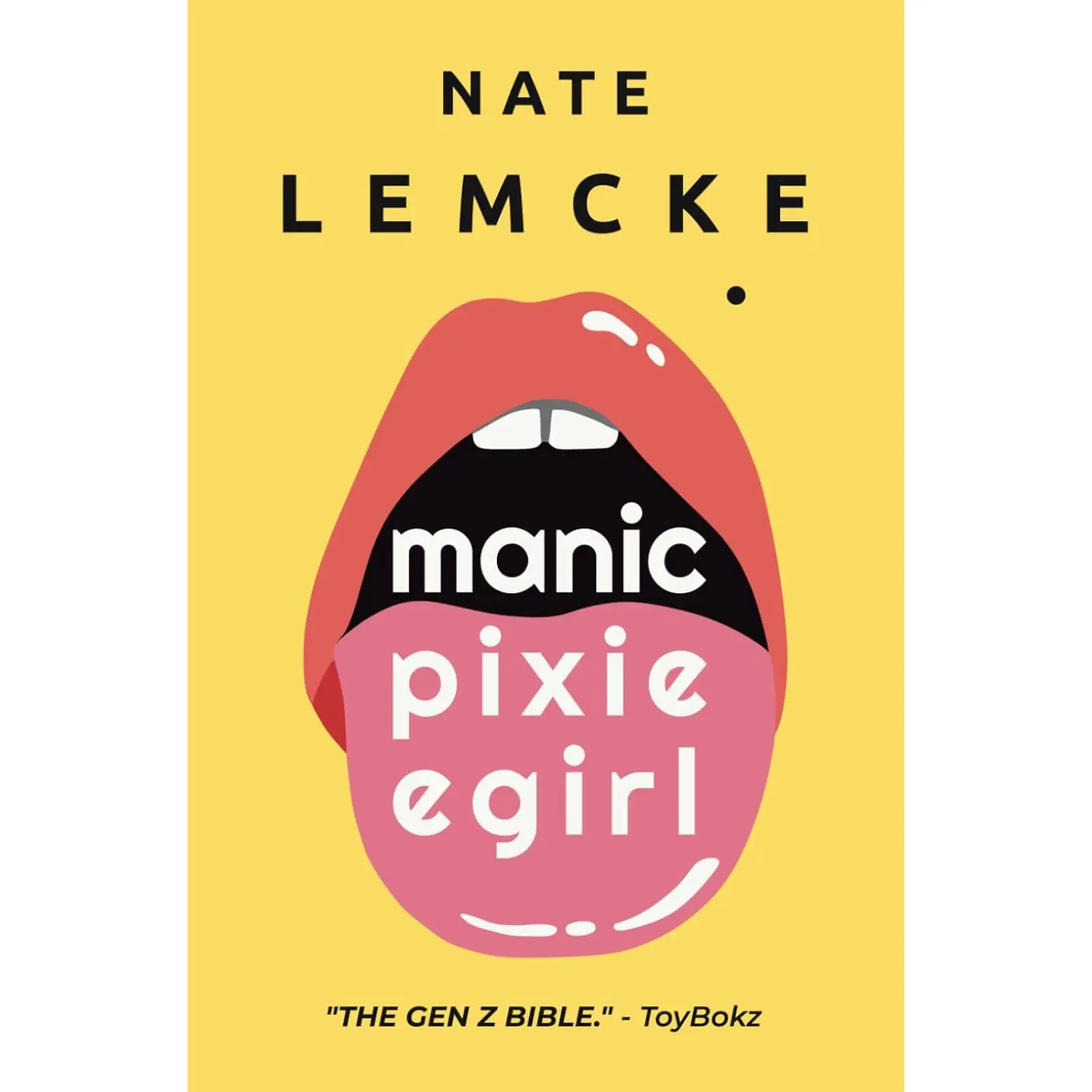 Nate Lemcke Manic Pixie Egirl A Signed Paperback Tarot Themed Adventure Novel About Jumping Timelines Unique Bookish Gift for Fiction Lovers