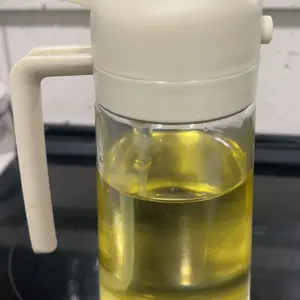 Multifunctional 2-in-1 Glass Oil Dispenser, 1 Count Olive Oil Sprayer with Handle, Oil Dispenser for Cooking, Baking, Frying, Kitchen Utensils & Gadgets