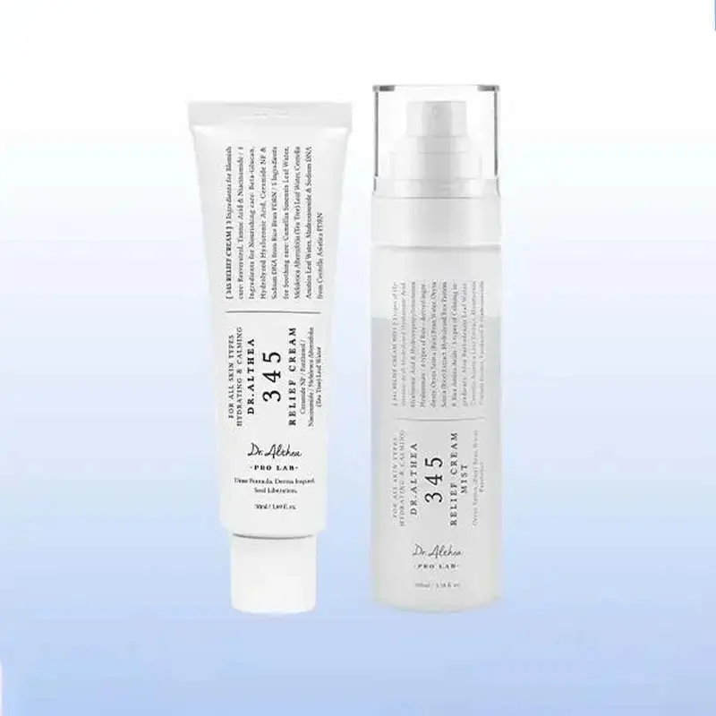 Dr.Althea 345 Relief Cream & Mist Duo - Soothing Cream for Deep Hydration and Moisture Balance, Dual-Layer Cream Mist to Lock In Moisture